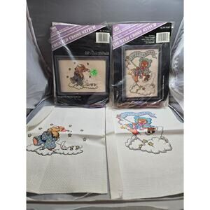 Banar Designs Finished Cross Stitch Kit 5x7 Sweet Dreams and Bears